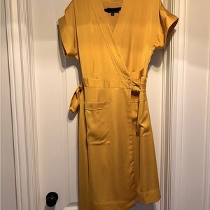 J. Crew Golden Yellow Wrap Dress